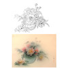 王震横幅工笔没骨花鸟画白描底稿-《何计留秋》-多种白描尺寸可选-WZ40 商品缩略图0