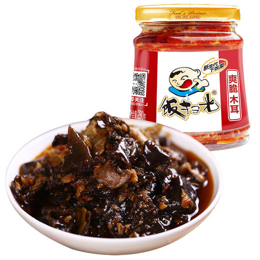 饭扫光下饭菜280g 野香菌 野竹笋 爽脆木耳 爆炒金针菇 商品图3