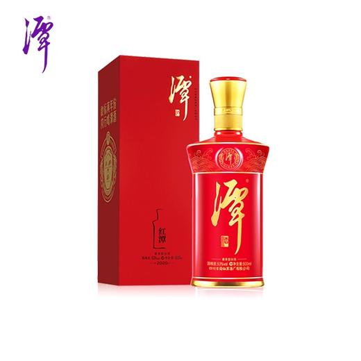 潭酒红潭2020版53度 纯粮酱香型白酒 高度老酒婚宴送礼盒装500ml 商品图1