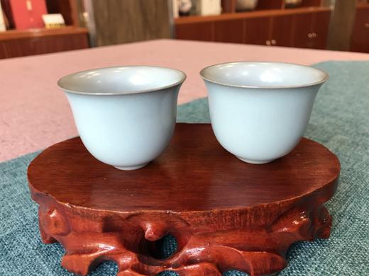 台湾名家 苏保在 天青晓山杯 （口5.5cm,高4cm） 商品图0