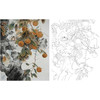 王震工笔没骨花鸟画白描底稿-《家有喜事》斗方小品册页-多种白描尺寸可选-WZ52 商品缩略图0