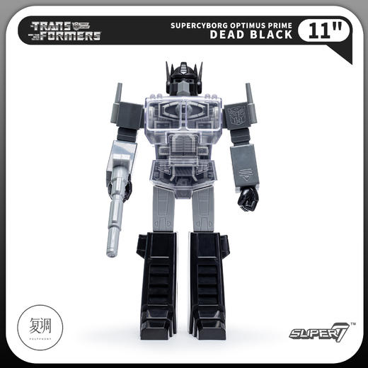 现货 Super7 变形金刚 擎天柱 黑白色 Transformers Super Cyborg Optimus Prime 商品图0