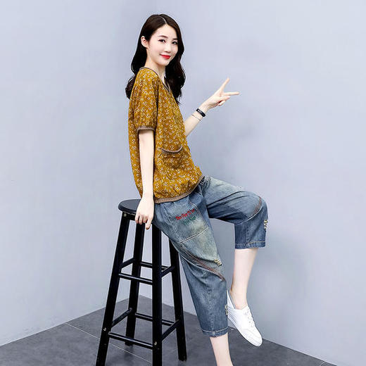 QC-ZYQ6078时尚宽松百搭减龄套装 商品图2