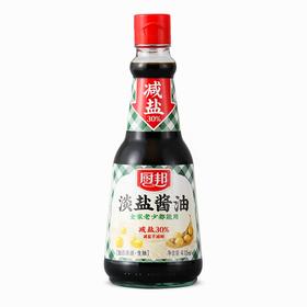 厨邦淡盐酱油410毫升