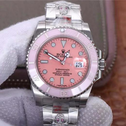 GMF劳li士更​新V2版本粉鬼‎。女士腕表，精钢表带，自动机械机芯，密底。 商品图0