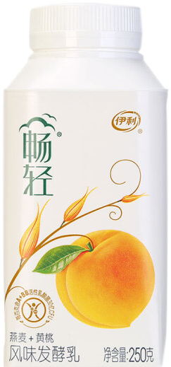 250g*5瓶 伊利 畅轻黄桃燕麦风味发酵乳