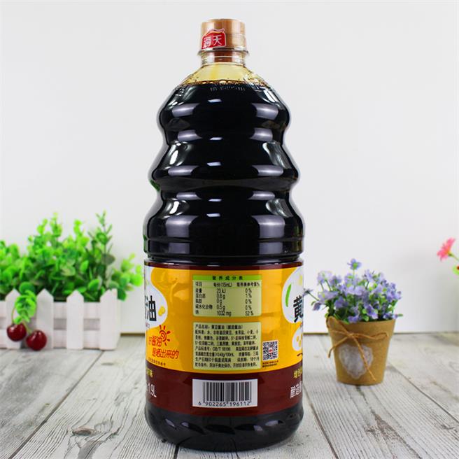 海天黄豆酱油 1.9l/桶