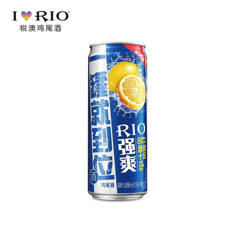 rio锐澳鸡尾酒套装预调酒洋酒果酒8度强爽330ml*8罐正品整箱