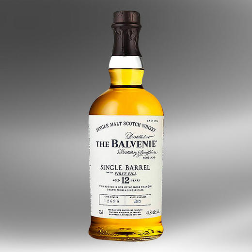 百富12年单桶陈酿单一麦芽威士忌balvenie single barrel