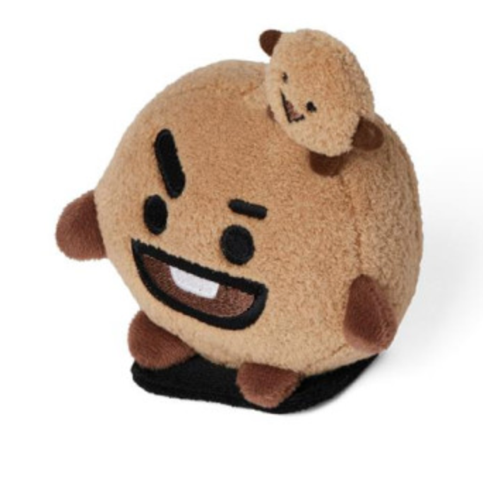 韩国line friends可爱 公仔 bt21 shooky磁铁躺娃娃套装