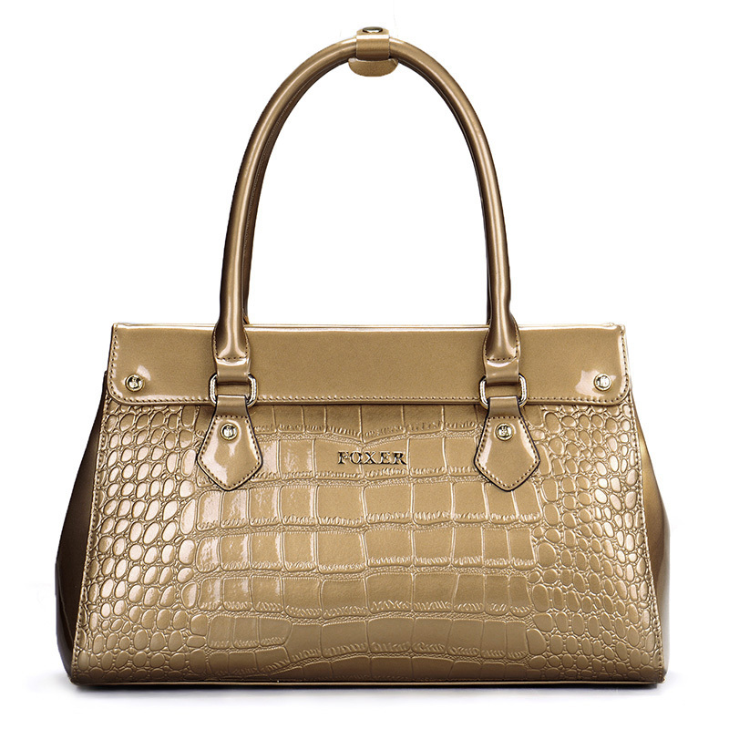 金狐狸foxer 女包2014新款潮流女真皮包 欧美大牌手提女单肩包