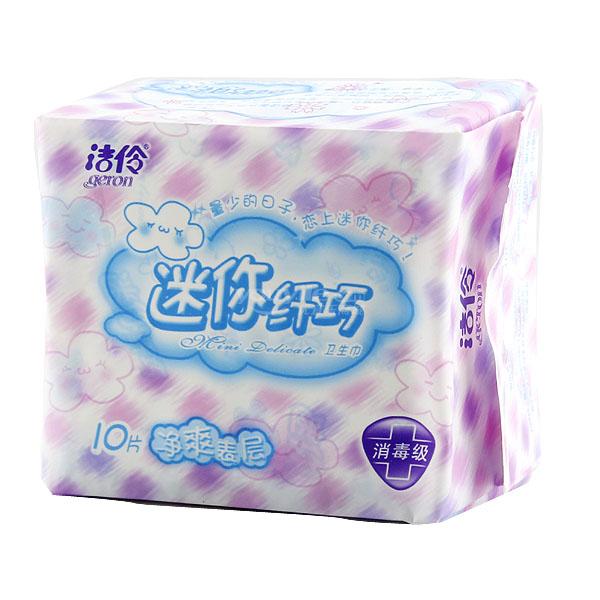 洁伶迷你纤巧卫生巾/净爽表层