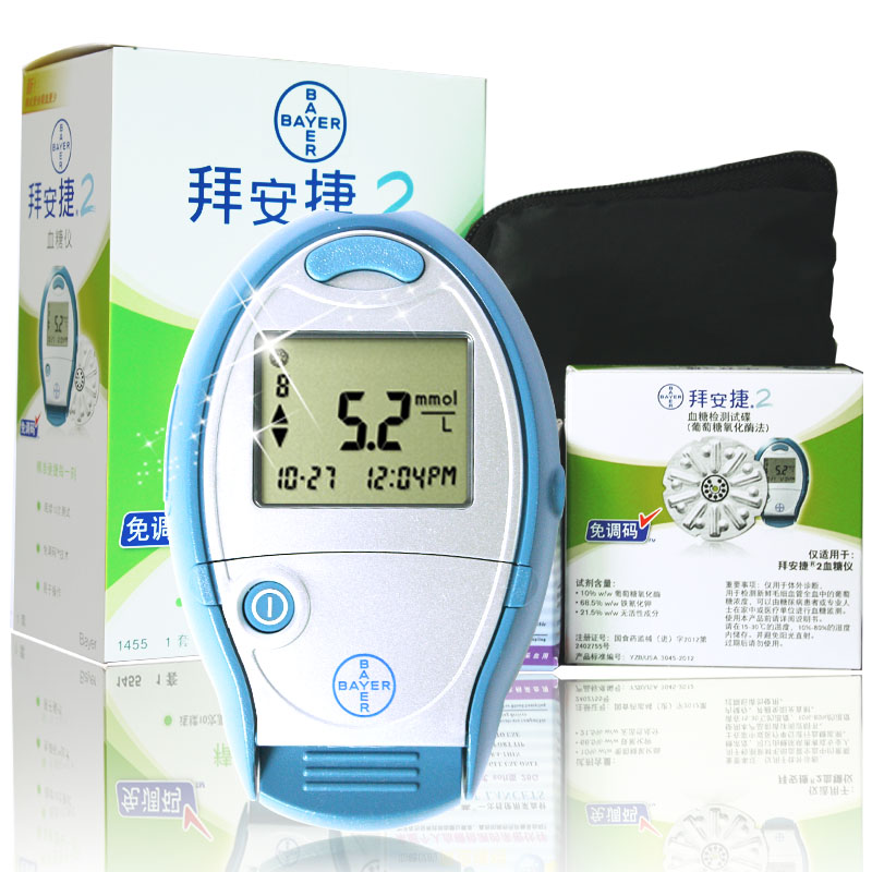 拜耳拜安捷2家用血糖仪 送50片试纸