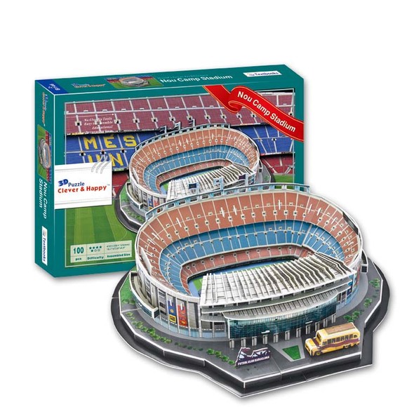 球迷精品-巴塞罗那主场诺坎普球场纸质3D模型