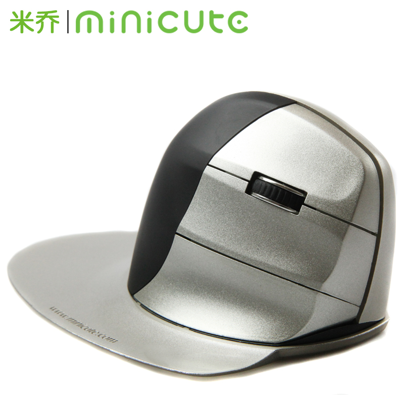 Minicute德国米乔人体工学Ezmoue5系列垂直鼠标有/无线  激光/光电可选（鼠标无底托，介意勿拍）