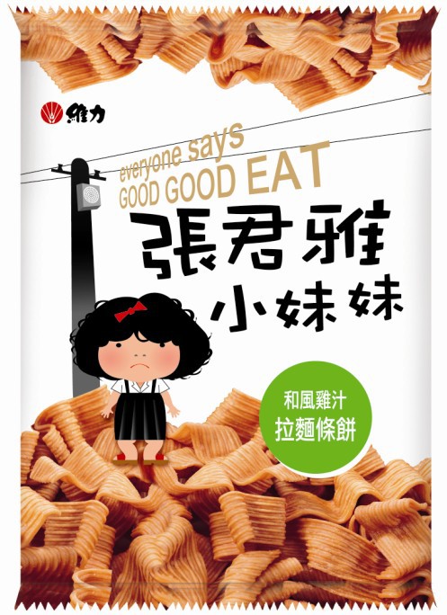 中国台湾进口张君雅小妹妹和风鸡汁拉面条饼65g
