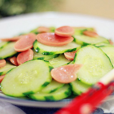 [真味轩木桶饭]青瓜火腿