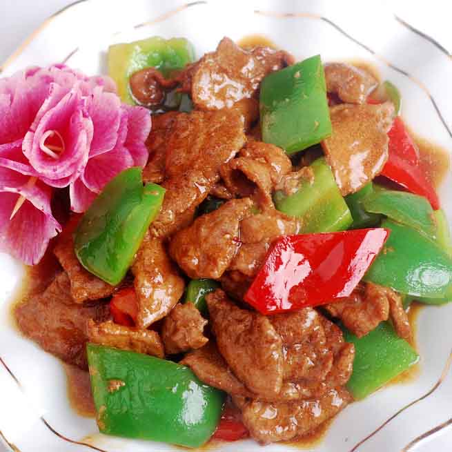 [真味轩木桶饭]青椒猪肝
