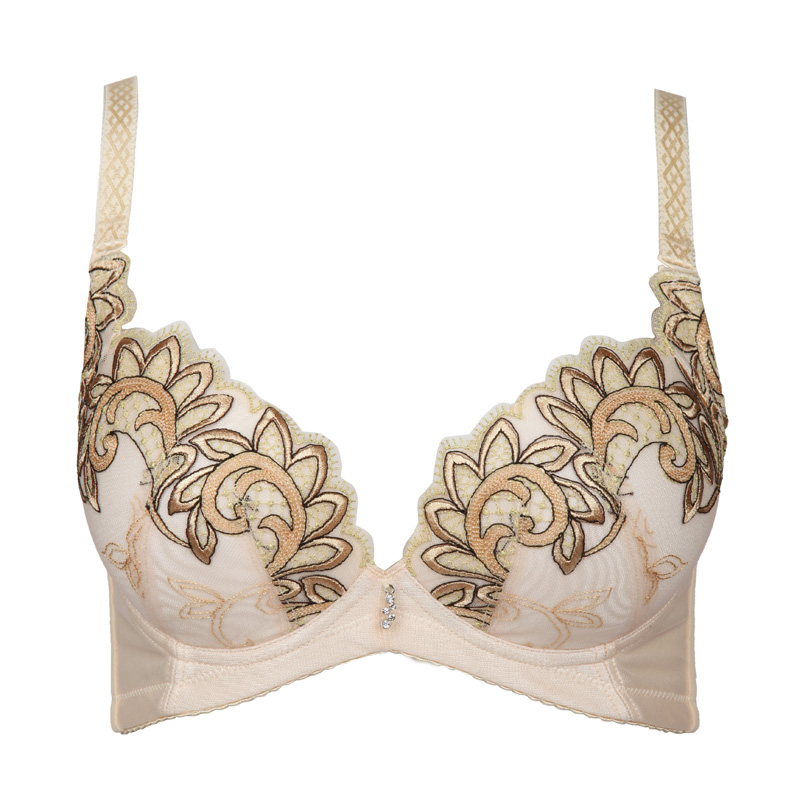 古今正品 3/4聚拢型蝶形设计上托上薄下加厚杯文胸0e835 - 古今内衣