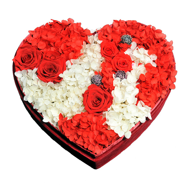 顺丰包邮高档进口永生红玫瑰花心形礼盒永生花生日节日情人节礼物