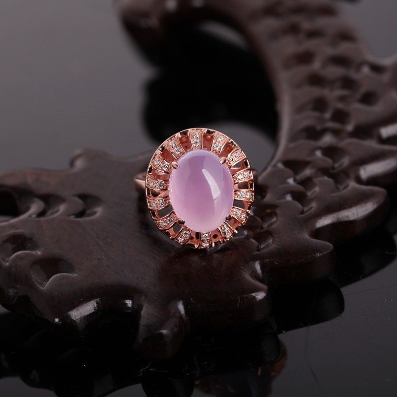 紫玉髓 925银 戒指 活口