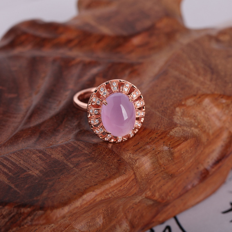 紫玉髓 925银 戒指 活口