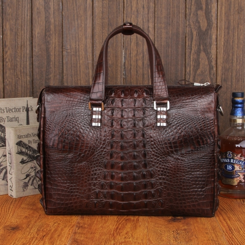 鳄鱼皮男士手袋