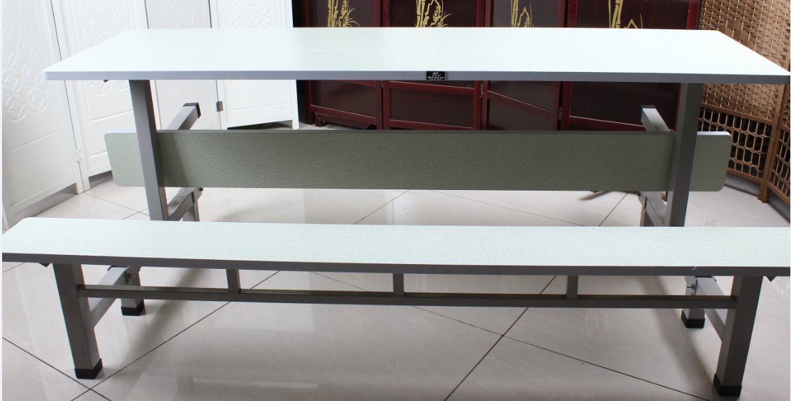 八位双翻布纹板餐桌 - 万客隆家具