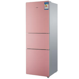 粉色玉砂彩晶三门冰箱 bcd-215lstci