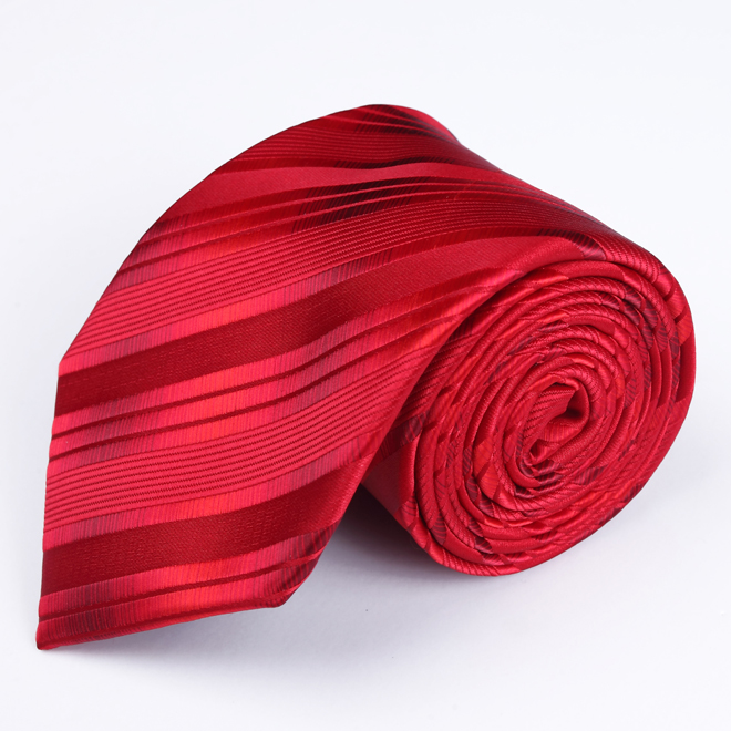 大红色条纹 银丝系列婚礼领带 新郎伴郎结婚 商务正装 a-007