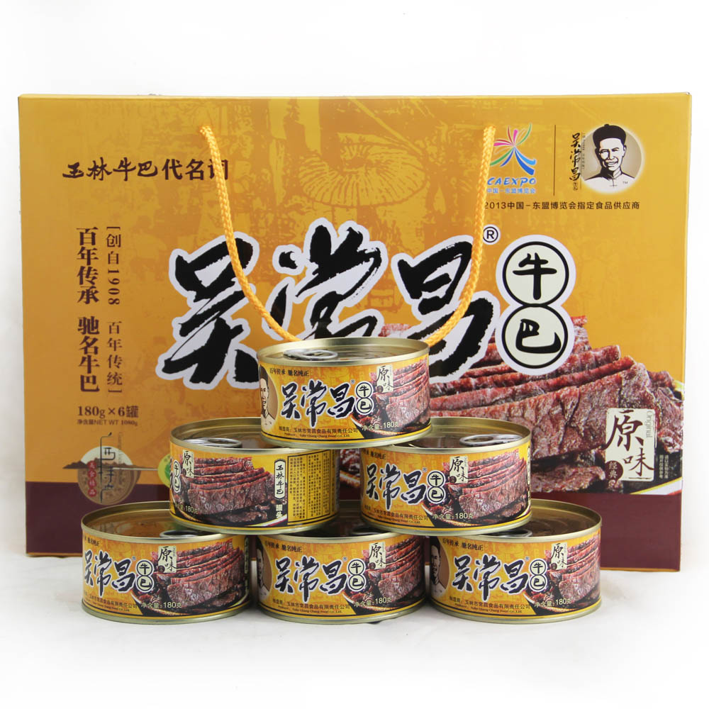 吴常昌牛巴6罐*180克 礼盒装