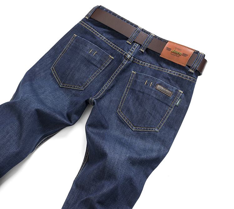 班尼路男士牛仔裤男秋冬款男裤直筒修身以纯蓝色为主男装森马裤子