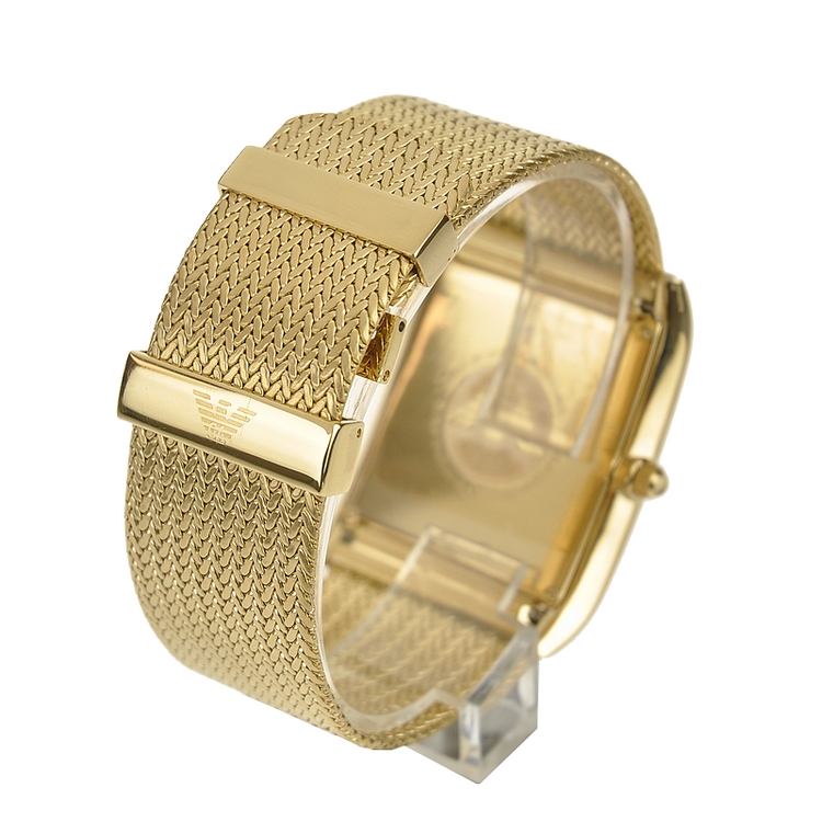 emporio armani新款阿玛尼时尚时装镀金贝壳石英男表ar2016