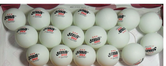 红双喜乒乓球三星白1840ao(个)