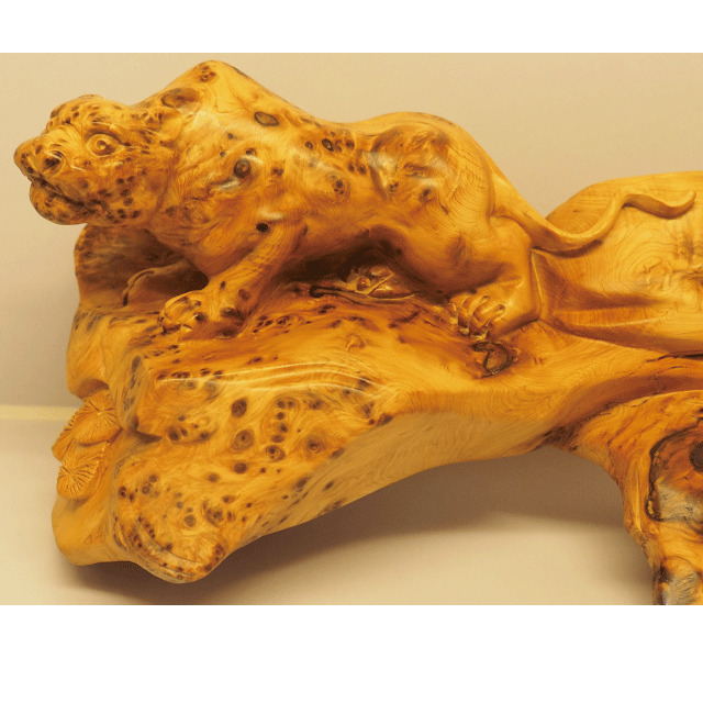 精品小雕件——豹子