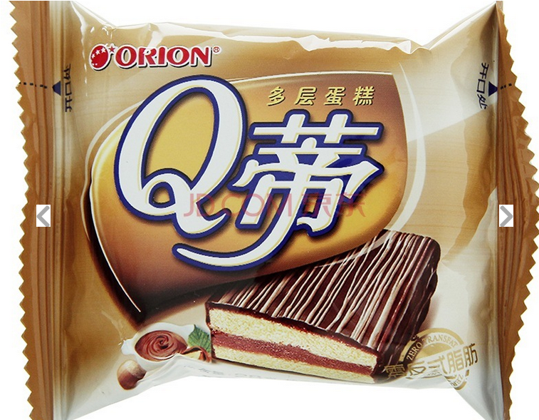 orion 好丽友 q蒂榛子味 6枚168g 盒装