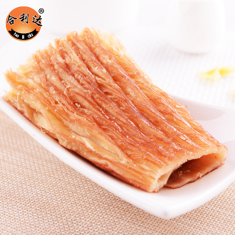 (百乐pu )碳烤鱿鱼片 休闲海味零食特产 手撕风琴鱿鱼丝500g包邮