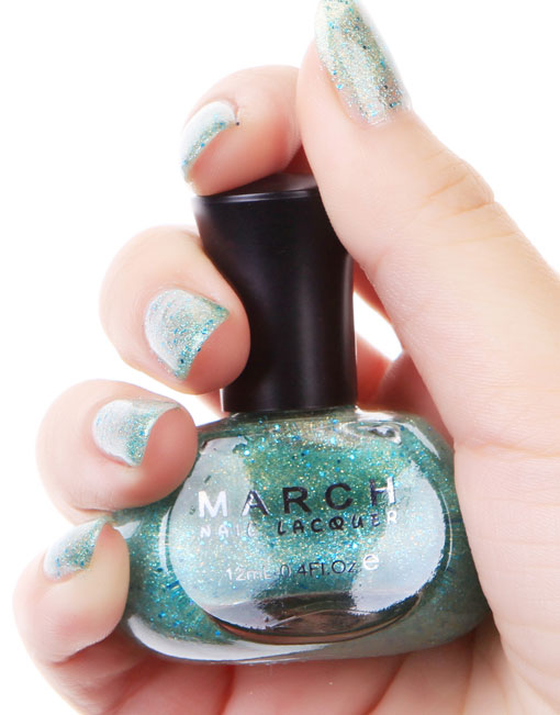 march环保快干指甲油 月亮旅行-rc038 孔雀绿