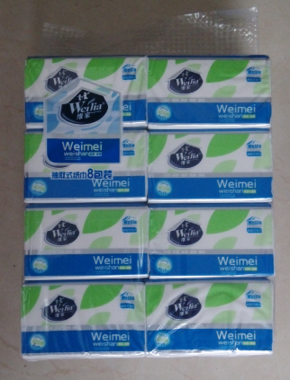 维家抽纸405张1*8