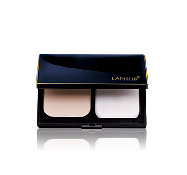 兰瑟亲肤无痕透润两用粉饼 正品,包邮 赠送中样