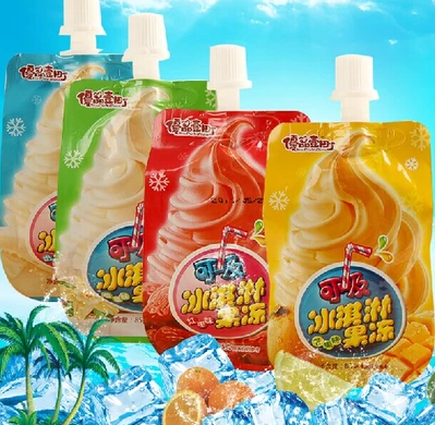 可吸冰淇淋果冻85g