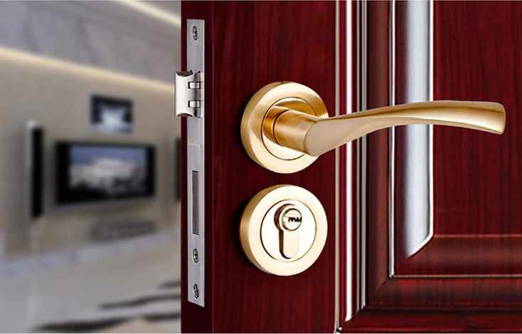 现代简约分体式室内房门锁卧室木门锁