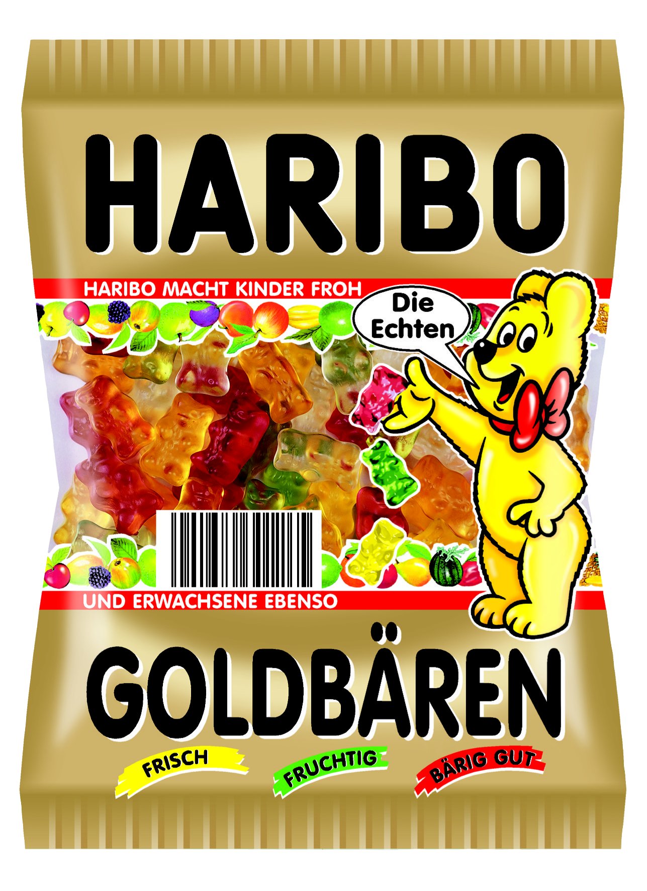 德国代购 haribo哈瑞宝 经典小熊 水果味 软糖 200g 软弹爽口