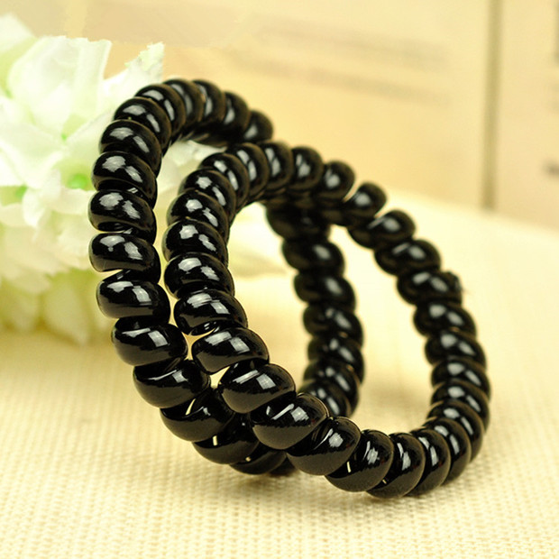 电话线扎头绳 电话线皮筋 电话线绑头绳