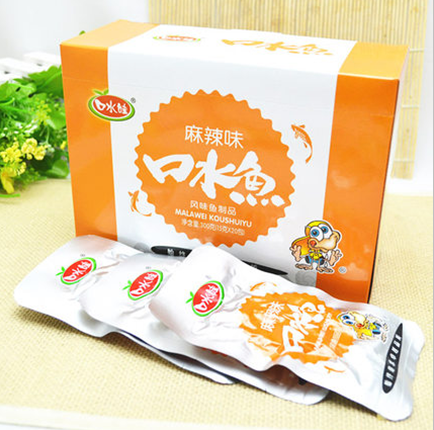口水娃口水鱼 麻辣味 整盒15g*20包