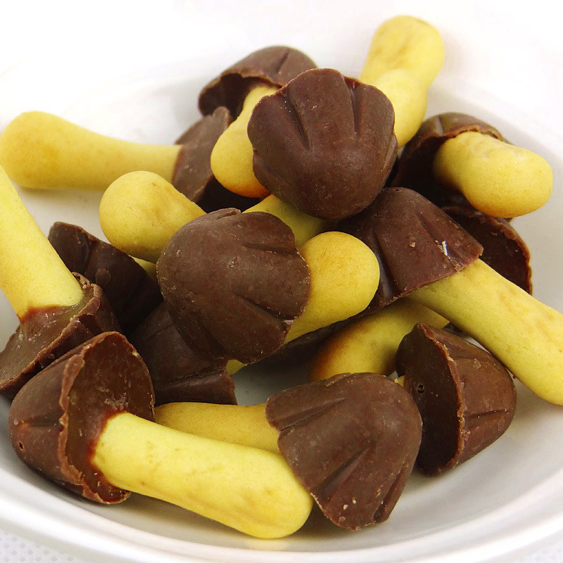 好丽友黄蘑菇饼干 巧克力饼干 50g 进口儿童零食小蘑菇力