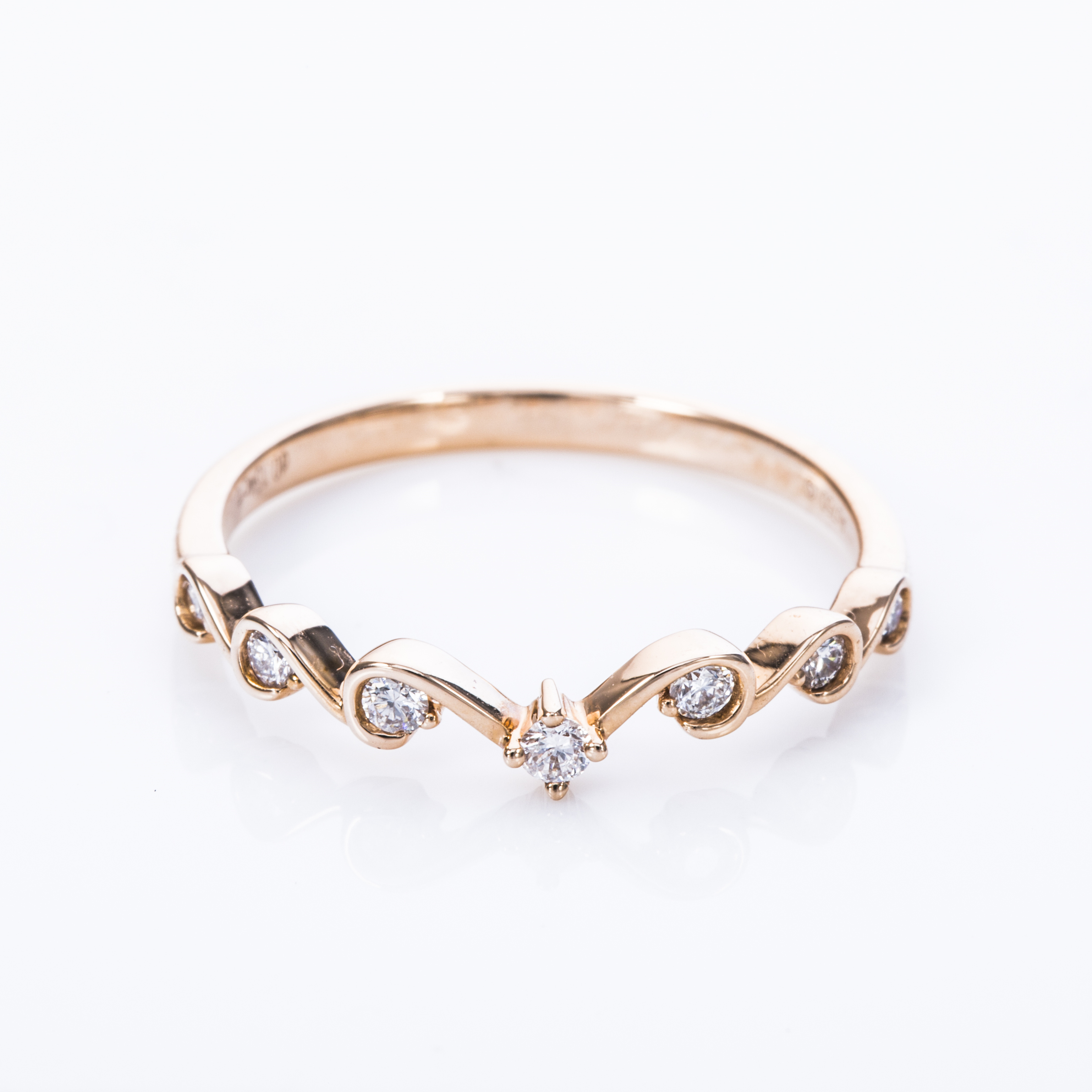 ar014 18k金10分钻石戒指尾戒