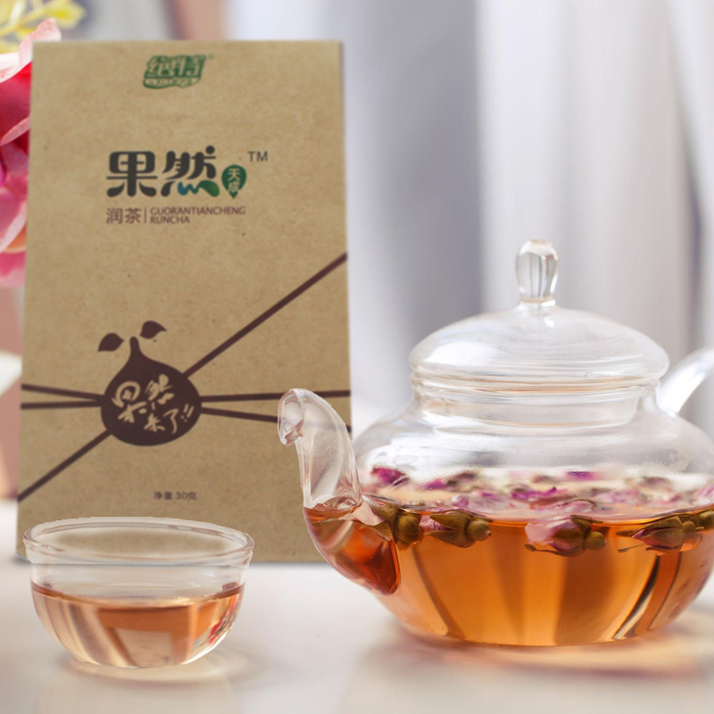广西特产 罗汉果玫瑰花茶 女款30g 美容养颜 清咽润肺清雾霾 口感清香