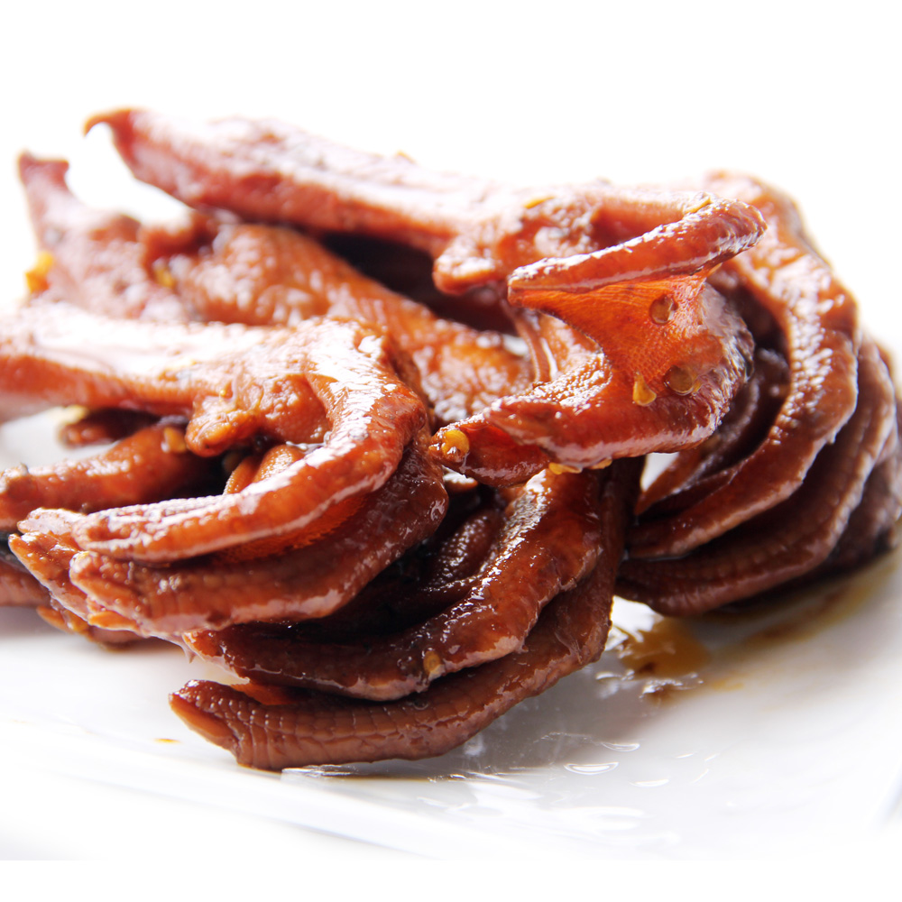 创食人鸭爪脚掌小吃 湖北特产鸭肉好吃的零食 真空武汉香辣160g