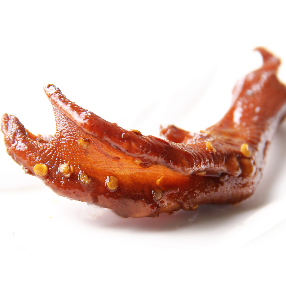 创食人鸭爪脚掌小吃 湖北特产鸭肉好吃的零食 真空武汉香辣160g